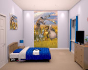 Madagascar mural Bedroom Scene