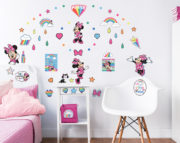 Minnie Mouse Wall Sticker Bedroom Scene 45538